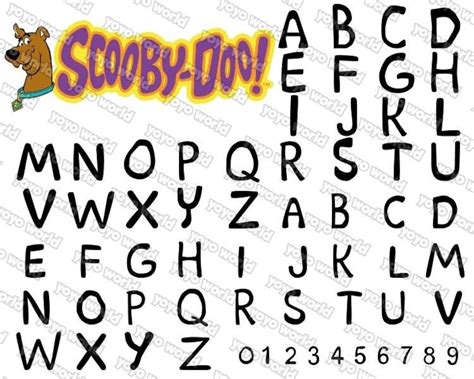 scooby doo be font.